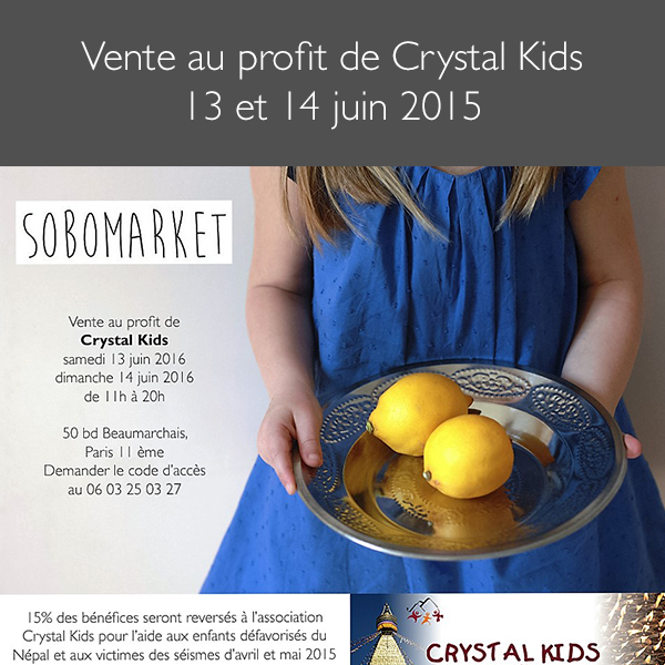 Sale to benefit Crystal Kids